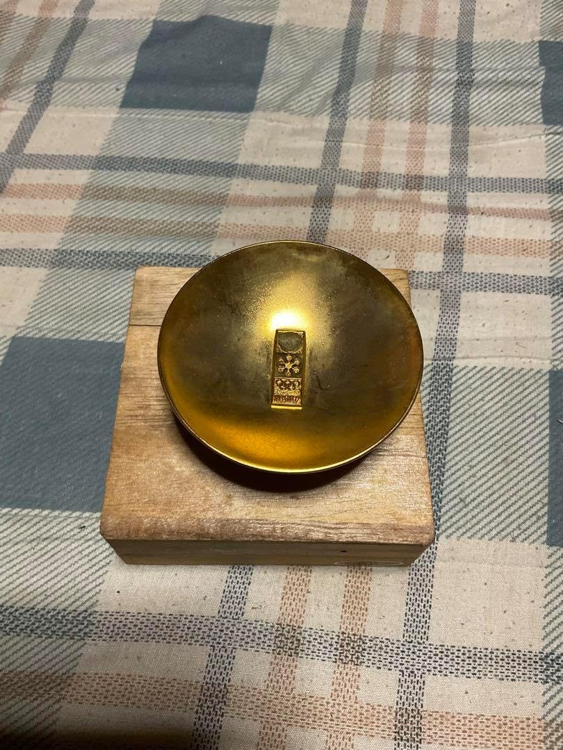 1972年／札幌オリンピック記年金盃。SOOC-Y-55。24kGP【桐箱入り】 1972年 札幌オリンピック記年金盃。SOOC-Y-55。24kGP桐箱入り 盃